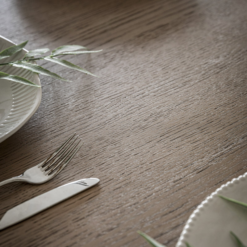 Calliope Extendable Dining Table, Dark Wood