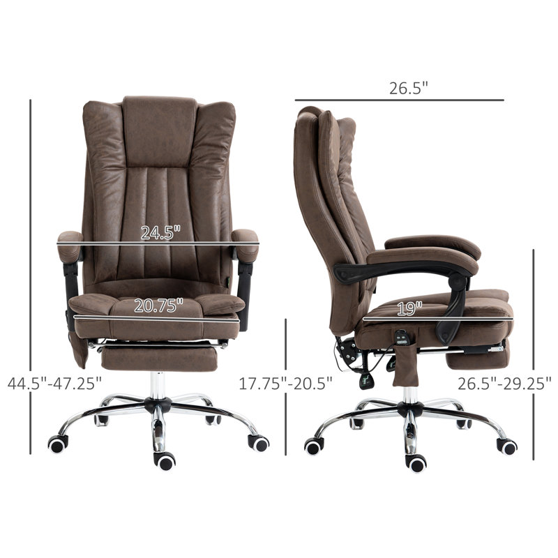 Alday Executive Chair with Headrest, Coffee