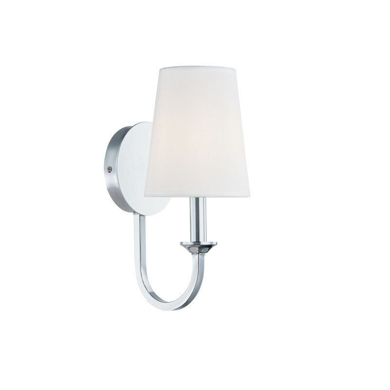 Misha Plug-in Metal Wall Sconce, Chrome
