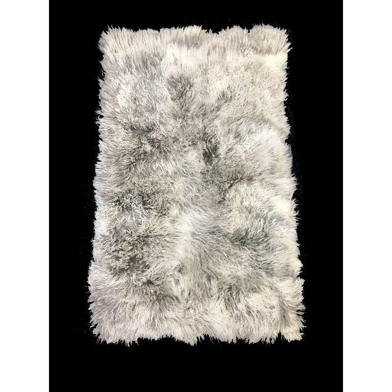 Throw Blanket, 60" H x 36" W, Gray/White
