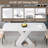 47.24''-63'' Extendable Dining Room Table Set-225797355-225797358-201903665
