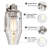 31'' 4-Light Nickel Bathroom Vanity Light with Glass Shade-806497665-866321955