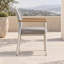 Outdoor Dining Armchair with Cushions