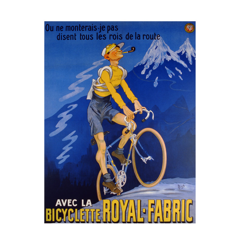 «Liebeaux, Michel, Called Mich Cyclesroyal-Fabric, 1910, art sur toile, H 47 po x l 35 po