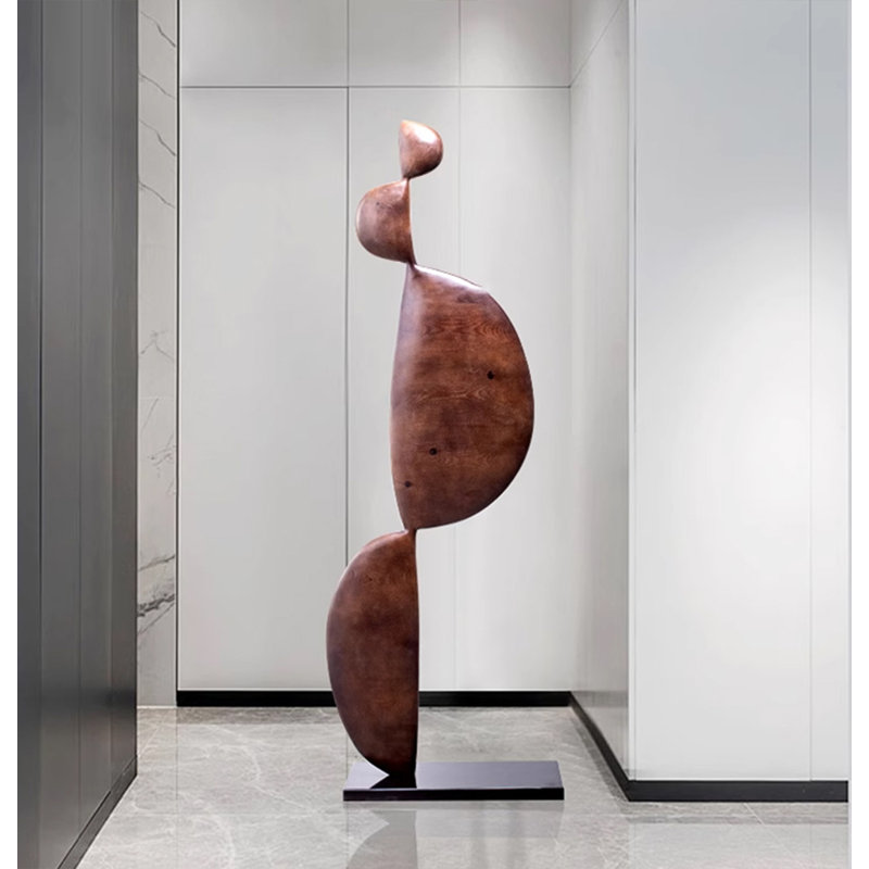 61.02" Brown Wood Decorative Objects