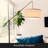 Hudson 70 in. Modern Height-Adjustable LED Tall Standing Floor Lamp with Beige Fabric Drum Shade-62954038