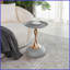 Table basse à piédestal en métal pour petits espaces Mermaid Assemblage facile-400816355