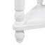 Table de coin 33,8 po Milk White