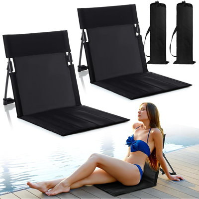 2 chaises de piscine pliables et 2 chaises pliantes