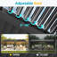 Pergolas en aluminium 12 'x 20' avec persiennes réglables et drainage caché, pergola d'extérieur en métal robuste pour la cour, au bord de la piscine-111448497-97239173