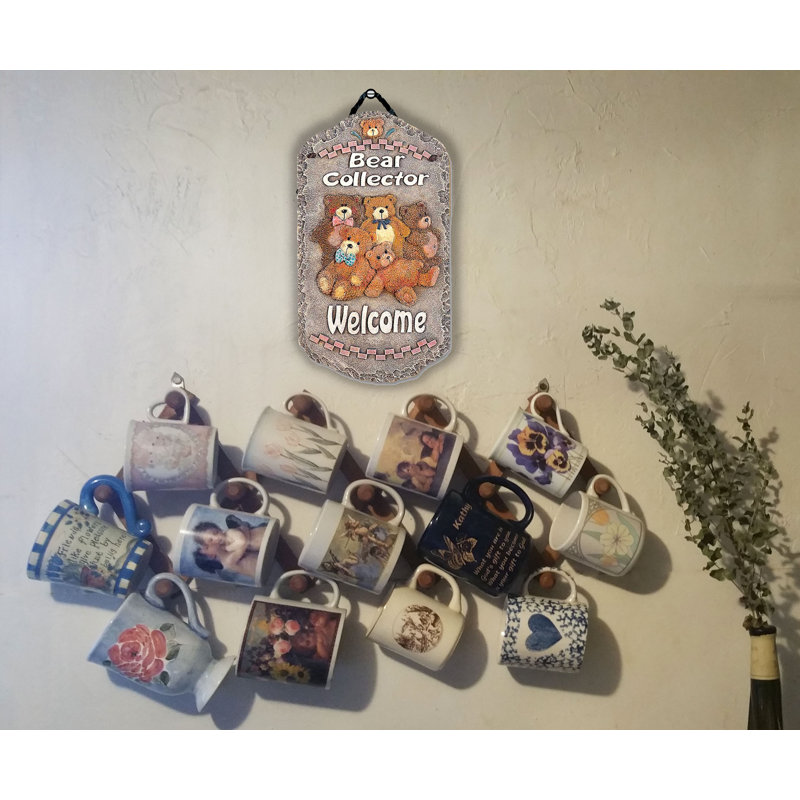 Décoration murale en résine « bear collector »