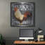 August Grove® «Rooster On Chalkboard 4» par Art Licensing Studio, art mural en métal-284131899