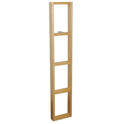 Solid Wood 86.5 cm H Media Shelves