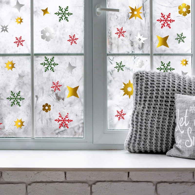 Magic Christmas Snowflakes Christmas Wall Sticker