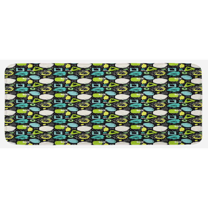 Tapis de cuisine grunge