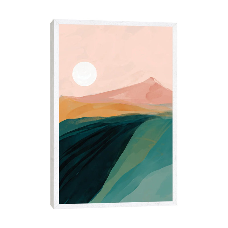 Emerald Canyon by Morgan Harper Nichols - Print on Canvas, 66.04 cm H x 45.72 cm W, White Framed