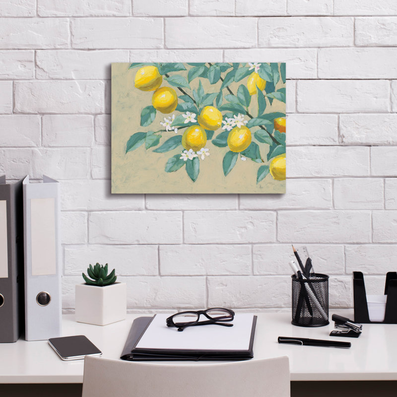 «Epic Graffiti» «Lemon Branch» par Wellington Studio, art mural sur toile, H 12 po x l 16 po x P 0,75 po