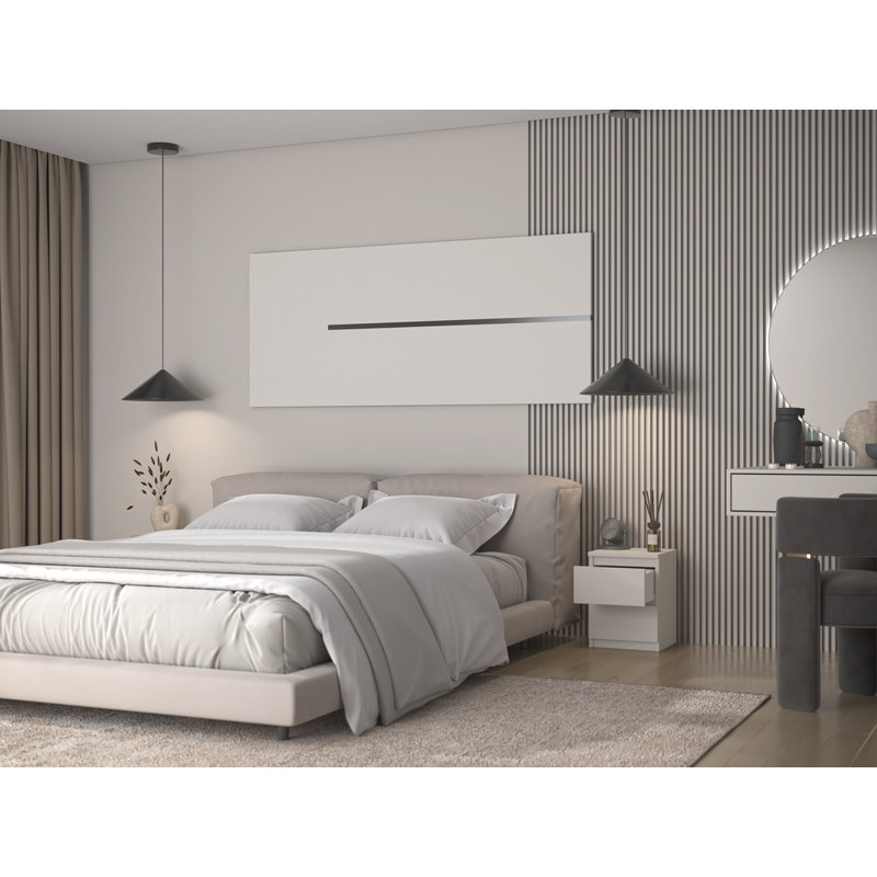 Cassee 30 cm W Chest of 2 Drawers, Cashmere