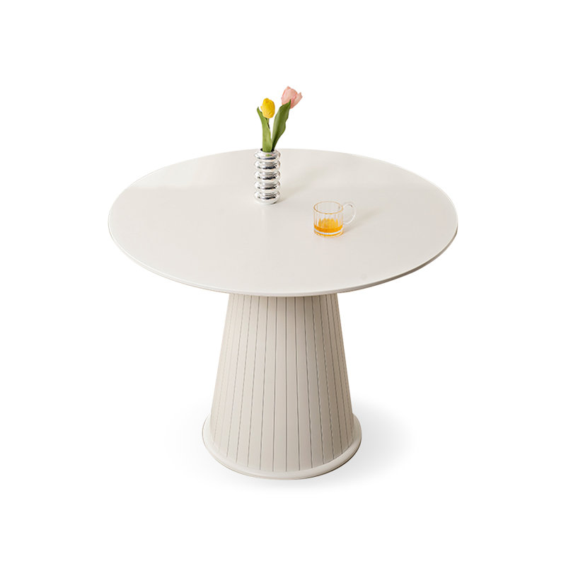 Table de salle à manger blanche, H 29,53 po x L 39,37 po x l 39,37 po
