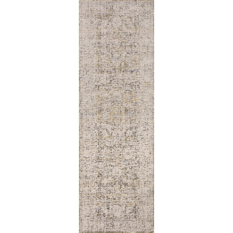 Tapis doré / beige Amber Lewis x Loloi Alie, Tapis de couloir 2 pi 7 po x 10 pi