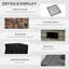 Square Steel Propane Fire Pit Table