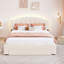 Lit plateforme tapissier avec tiroir Teddy