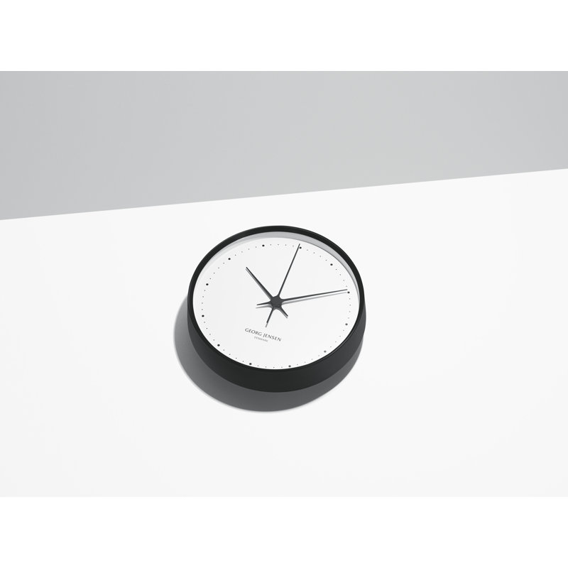Wall Clock by Henning Koppel, Medium, Black