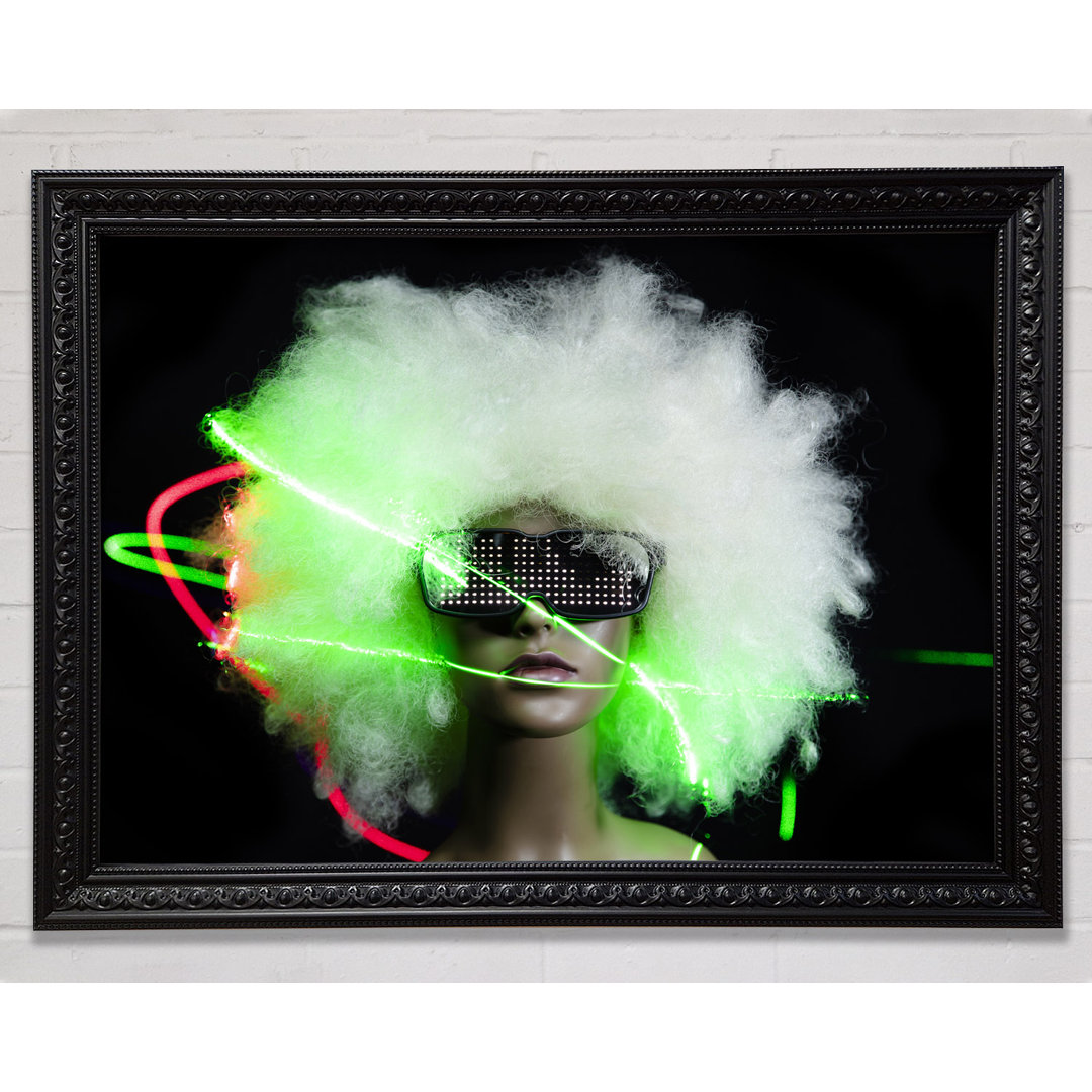 Neon Light Afro - Druck