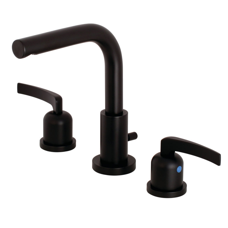 Widespread Bathroom Faucet, Matte Black