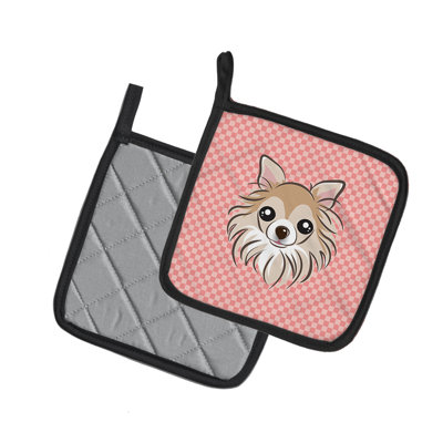 Cuisinier poignée chihuahua caroline trésors Checkerboard