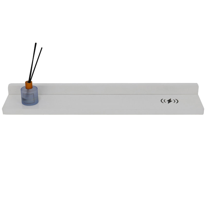 Floating Shelf, White, 3" H x 23.5" W x 5" D