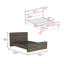 Marinel Single (3') Bed Frame