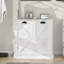 Armoire de trieur de linge inclinable à deux compartiments