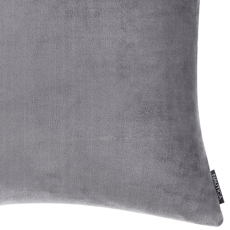 Ultra Soft Gray Fleece European Sham with Zipper Closure