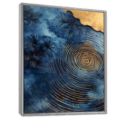 «Goulder Mysteries Of Aqua Wood Slice I», reproduction d'art sur toile