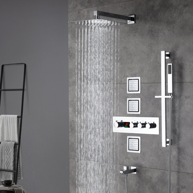 All-In-One Kit with Rough in-Valve, Chrome