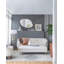 Miroir coquelicot 30 x 1 x 40 po avec cadre en métal doré