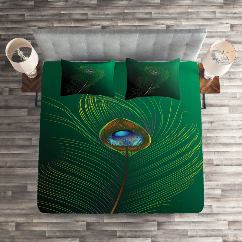 Peacock Eclectic Coverlet