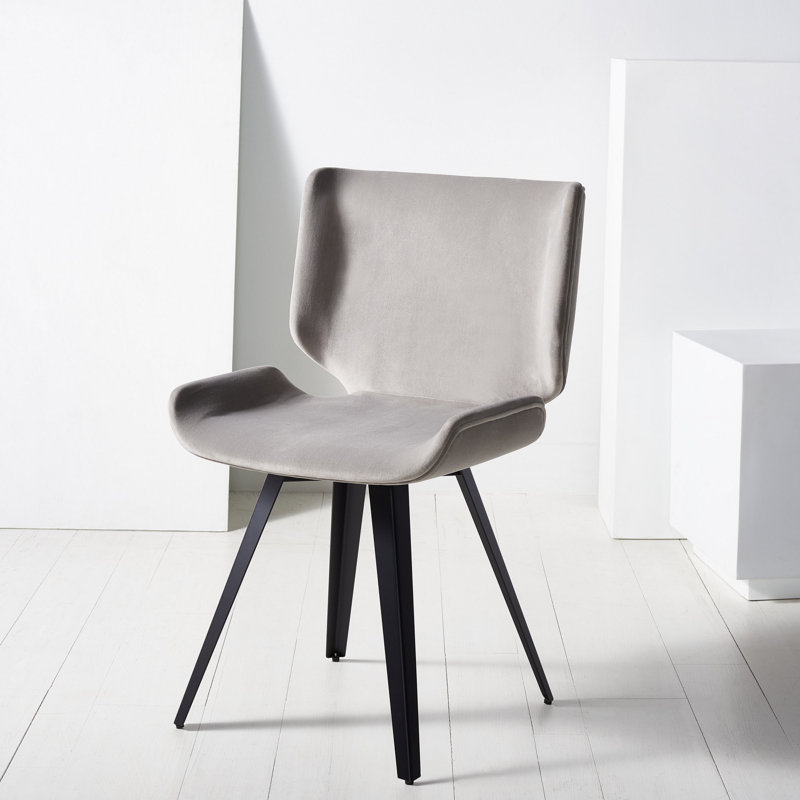 Matty 18.5'' H Leather Upholstered Pine Armchair, Gray