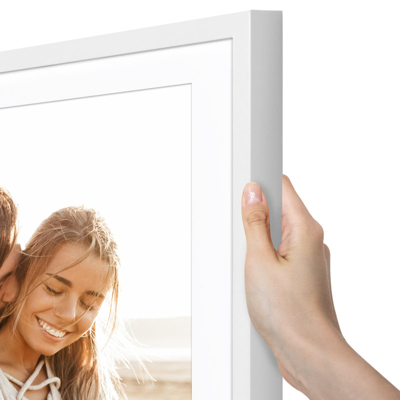 Americanflat Gallery-Style Deep Moulding Picture Frame with Mat to Secure Artwork, Prints, and Photos, 29.02" W x 41.06" H