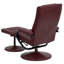 Contemporary Multi-Position Recliner and Ottoman with Wrapped Base-1761156861