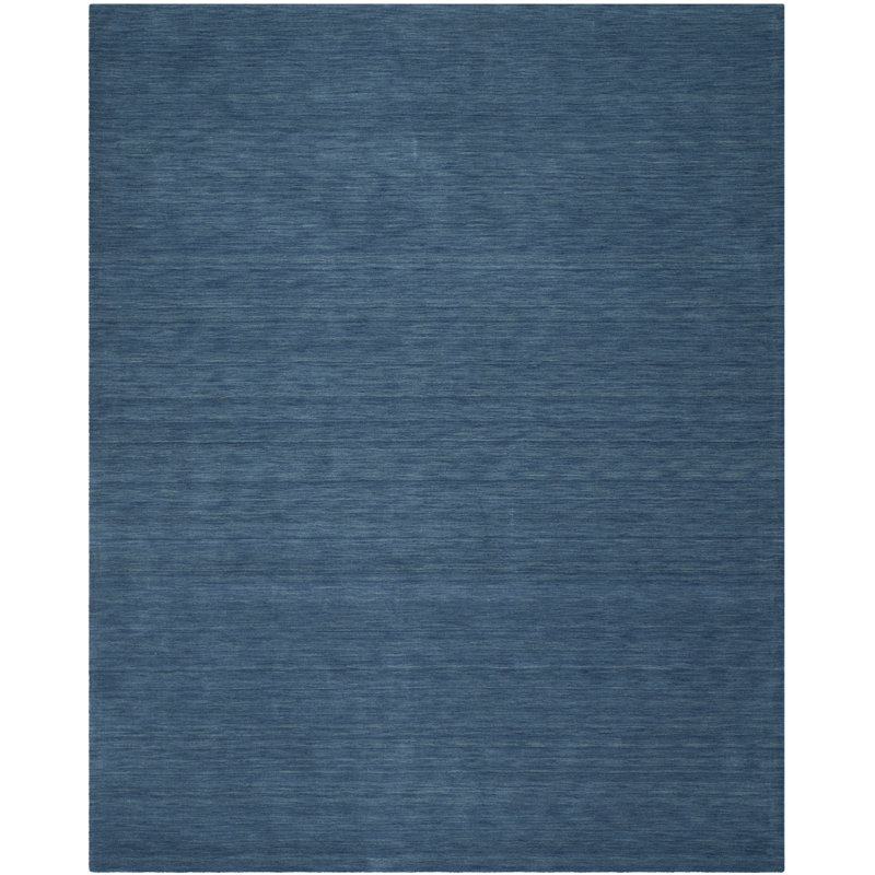 Cybele Msj Hand Loom Wool Pile Solid Color Rug, Rectangle 8' x 10'