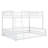 Metal Full XL Over Queen Bunk Bed, Floor Bunk Bed Frame With Ladder And Safety Guardrails, No Box Spring Needed-1486209879