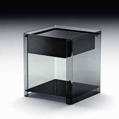 Oxbow 45cm W Glass Bedside Table