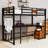 Twin XL 2 Drawers Metal Loft Bed with Built-in-Desk and Storage