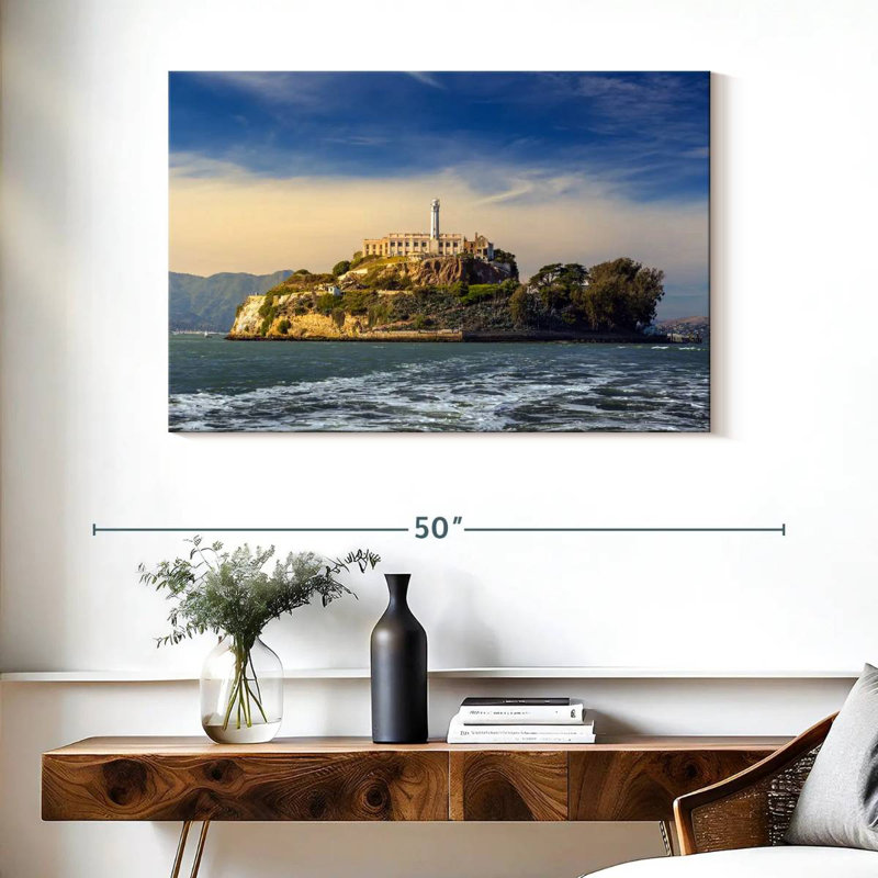 L'île d'Alcatraz, H 26 po x l 39 po