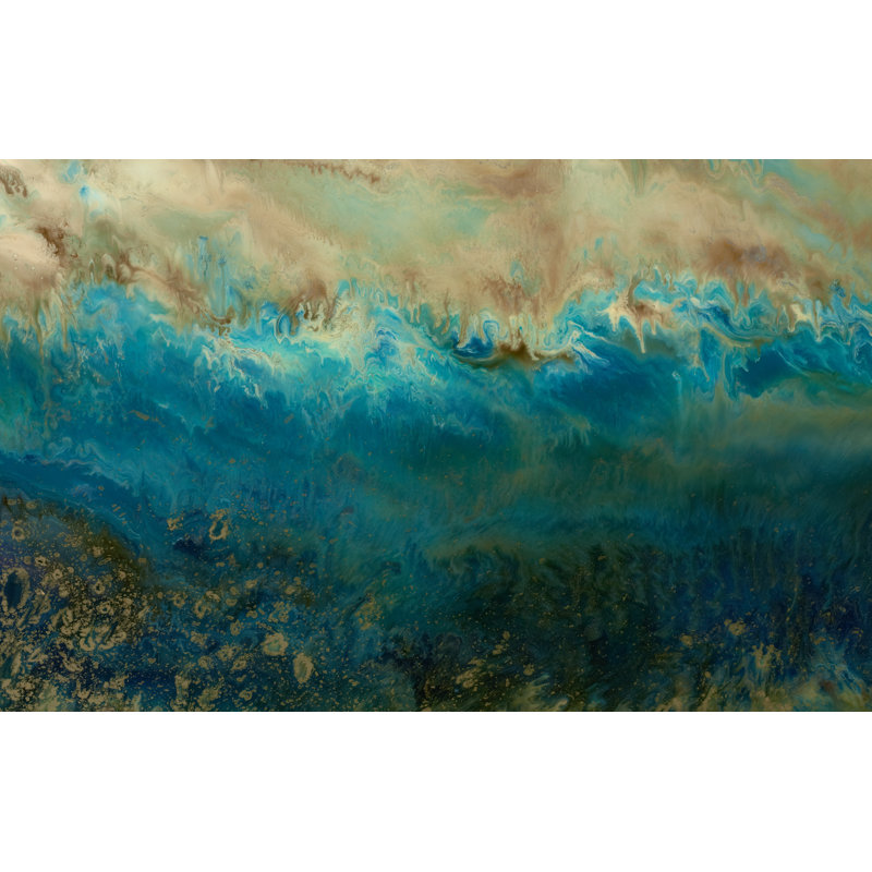 Shimmering III Painting by Blakely Bering, Knife Gel, 30" H x 54" W x 1.5" D