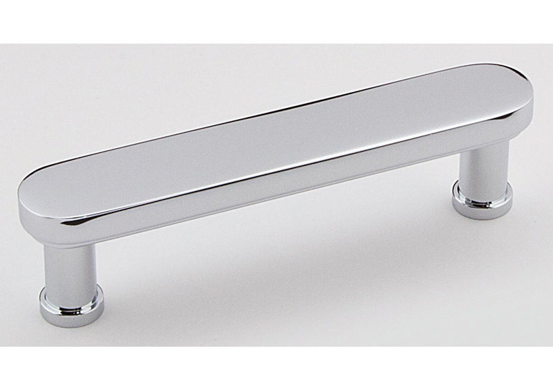 Moderne Bar / Handle Pull, 4", Polished Chrome