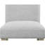 Ensemble de salle à manger moderne de 7 pièces comprenant une table rectangulaire en marbre blanc et des chaises élégantes et finement rembourrées.