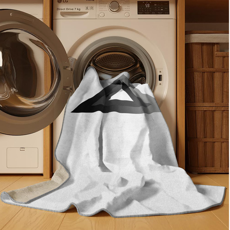 Tapis gris lavable à la machine Pavla, Rond 3 pi